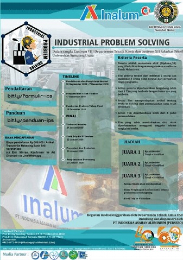 Lomba Industrial Problem Solving INALUM USU 2019 Mahasiswa
