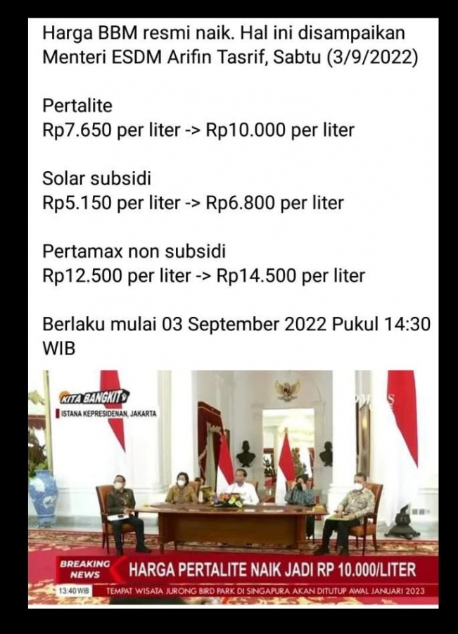 Dialog terbuka Mahasiswa : “Pro Kontra Urgensi Wacana Kenaikan BBM Bersubsidi”